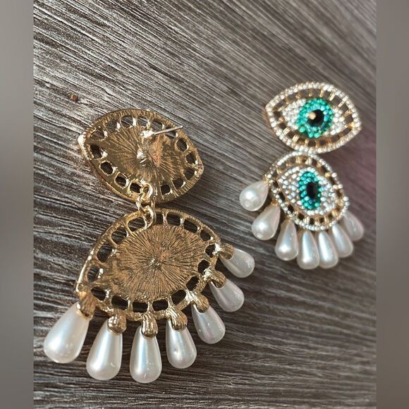 Evil eye earring A468 - Picture 4 of 4